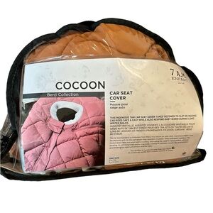7A.M. Cocoon 0-12mos car seat cover, dark orange, NWT